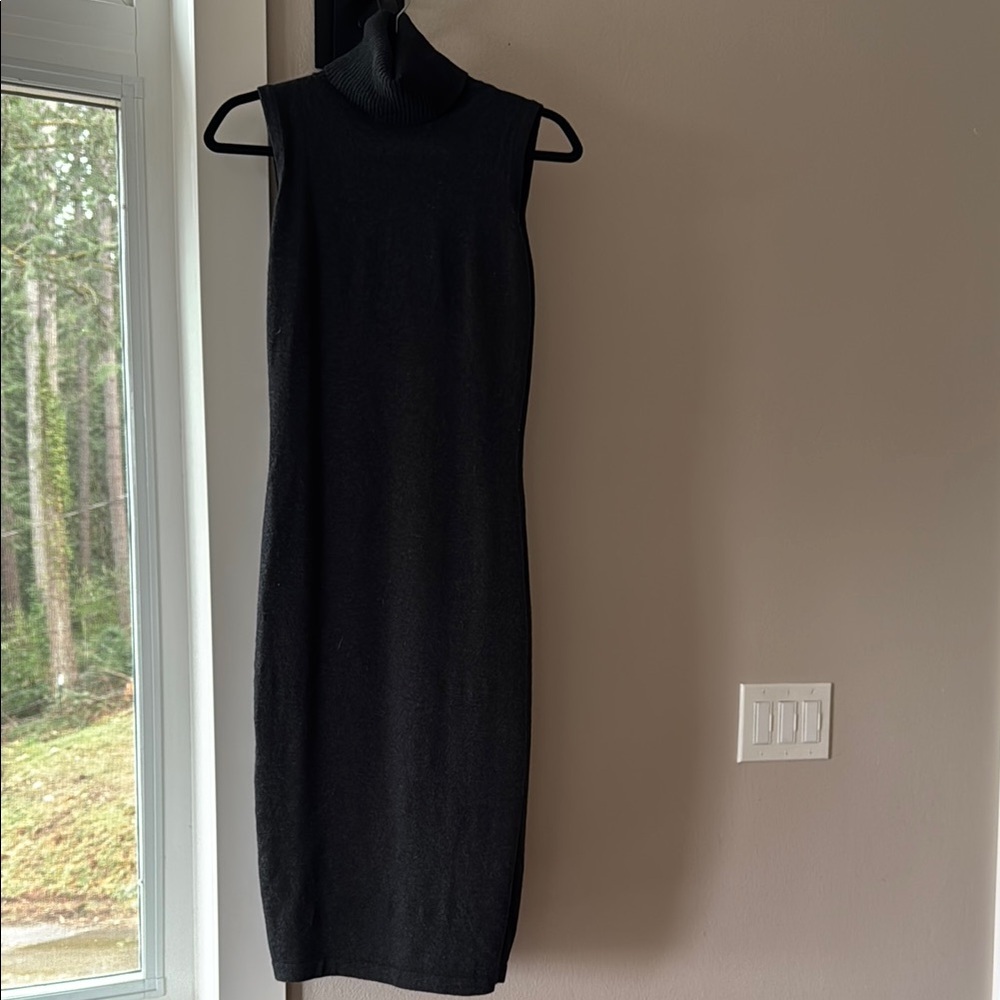 Autumn Cashmere Sleeveless Turtleneck Sheath Dress  | Size: Medium